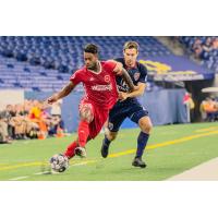 Defensive midfielder Brandon Eaton with the Richmond Kickers