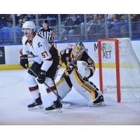 Cleveland Monsters left wing Paul Bittner vs. the Wilkes-Barre/Scranton Penguins