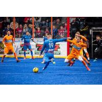 John Sosa of the Kansas City Comets prepares to unleash a shot vs. the Florida Tropics