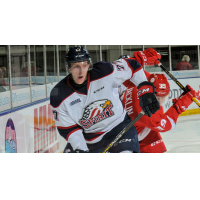 Saginaw Spirit defenseman Reilly Webb