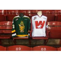 Prince Albert Raiders and Calgary Wranglers (Hitmen) throwback jerseys