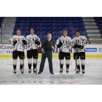 Vancouver Giants in their Don Cherry themed jerseys