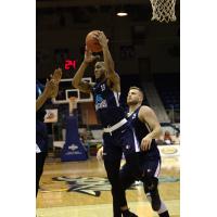 Halifax Hurricanes guard Joel Kindred grabs a rebound