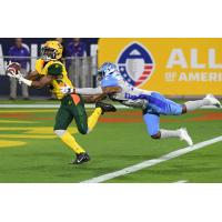 Arizona Hotshots receiver Rashad Ross catches a touchdown pass against the Salt Lake Stallions