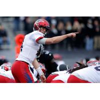 Memphis Express quarterback Christian Hackenberg vs. the Birmingham Iron
