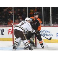 Lehigh Valley Phantoms against the Hershey Bears