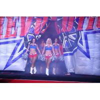 Texas Revolution Dance Team enters the field