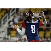 Memphis Express quarterback Zach Mettenberger against the Orlando Apollos