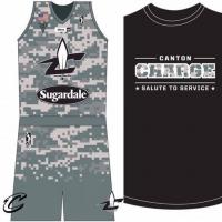 Canton Charge Salute to Service uniforms