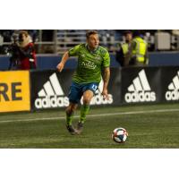 Seattle Sounders FC forward Jordan Morris returns to the playing field after suffering a torn ACL at the beginning of last season