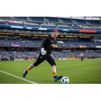 Goalkeeper Jeff Caldwell with New York City FC
