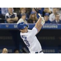 Catcher Mike Ohlman with the Toronto Blue Jays