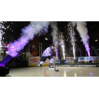 Shane Conacher of the Adirondack Thunder enters the ice
