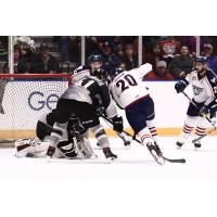 Vancouver Giants defenseman Alex Kannock Leipert vs. the Tri-City Americans
