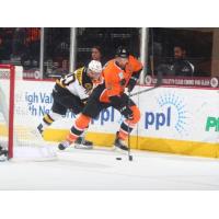 Lehigh Valley Phantoms right wing Colin McDonald vs. the Providence Bruins