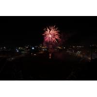 Fireworks over Fifth Third Field, home of the Dayton Dragons