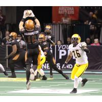 Arizona Rattlers WR Jarrod Harrington makes a leaping catch against the Tucson Sugar Skulls