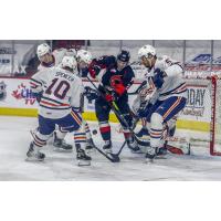 Prince George Cougars centre Craig Armstrong vs. the Kamloops Blazers