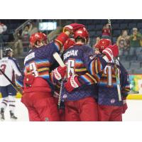 Allen Americans react to Scott Conway's winning goal