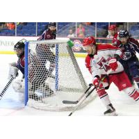 Allen Americans battle the Tulsa Oilers