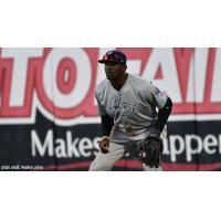 Somerset Patriots outfielder Michael Beltre
