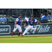 Reading Fightin Phils outfielder Matt Vierling rounds third