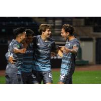 Tacoma Defiance celebrates after a goal against the San Diego Loyal