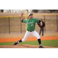 Pitcher Aaron Blair with Marshall University