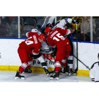 Allen Americans battle the Utah Grizzlies
