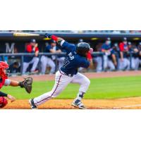 Wendell Rijo swings for the Mississippi Braves