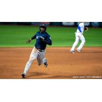 Michael Beltre of the Somerset Patriots
