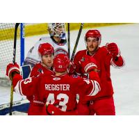 Allen Americans celebrate a goal