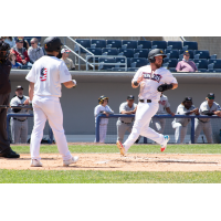Trey Hair comes in to score for the Sussex County Miners