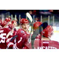Allen Americans react after clinching the top spot in the Western Conference