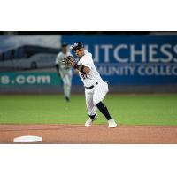 Oswald Peraza with the Hudson Valley Renegades