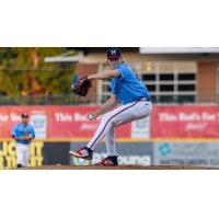 Mississippi Braves' Lucas Braun in action