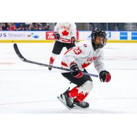 Vancouver Giants forward Cameron Schmidt with Hockey Canada's National Men's Summer Under-18 Team