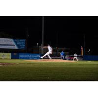 Biloxi Shuckers' Justin Yeager on the mound