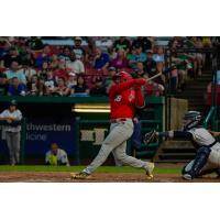 Winnipeg Goldeyes' Nick Anderson at bat