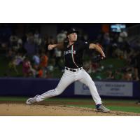 Syracuse Mets' Blade Tidwell on the mound