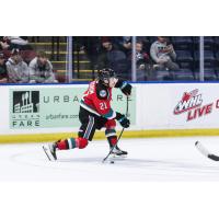 Kelowna Rockets' Owen Folstrom in action