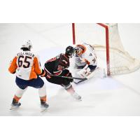 Flint Firebirds goaltender Nathan Day vs. the Owen Sound Attack