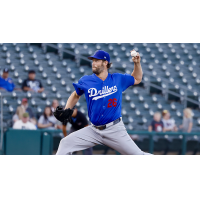 Clayton Kershaw pitching for the Tulsa Drillers