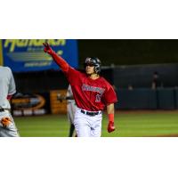 Hickory Crawdads outfielder Marcos Torres