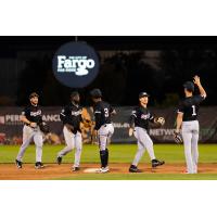 Sioux City Explorers celebrate a win