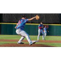 Hickory Crawdads' Garrett Horn on the mound