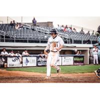 Jaron Cotton of the Fond du Lac Dock Spiders comes home