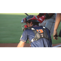 Down East Bird Dawgs catcher Elias Stevens