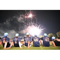 Fayetteville Woodpeckers watch the firewords