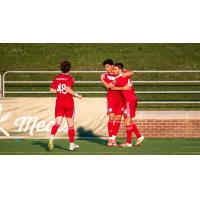 Chicago Fire FC II celebrates a goal